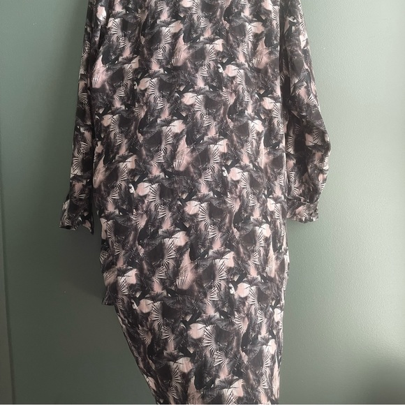 ALL SAINTS 100% silk dress shirt - Cette Island Dress - Picture 7 of 9